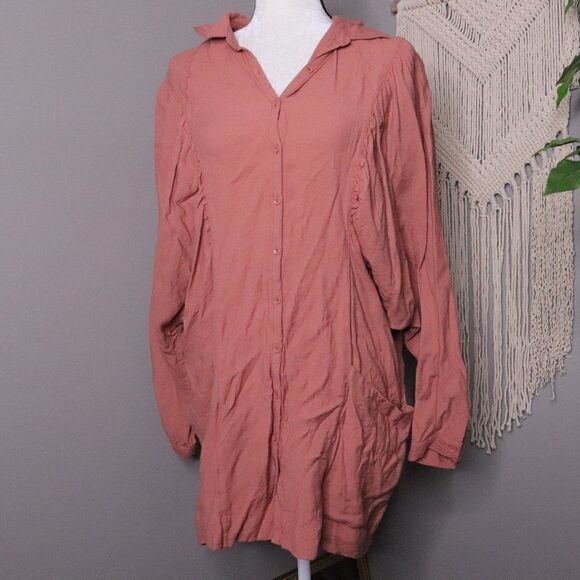 Free People Boho Dolman Long Sleeve Tunic - Picture 2 of 8